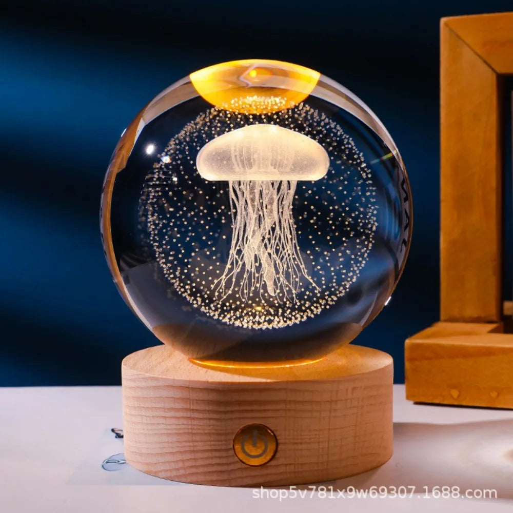 Axolotl Dream Crystal Lamp