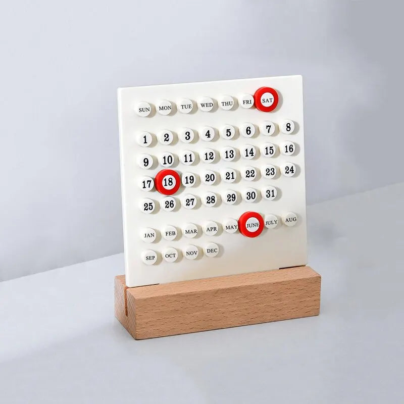 WoodMark Perpetual Desk Calendar