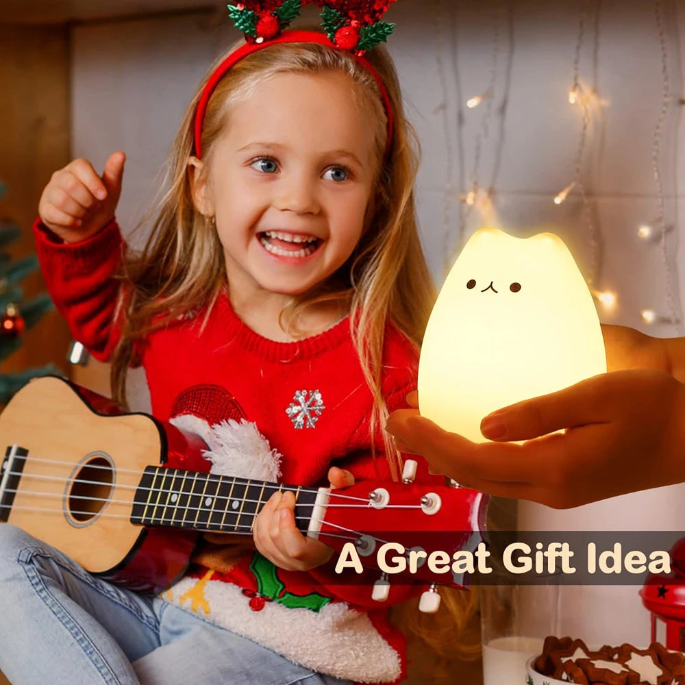 GlowCat Silicone Night Light