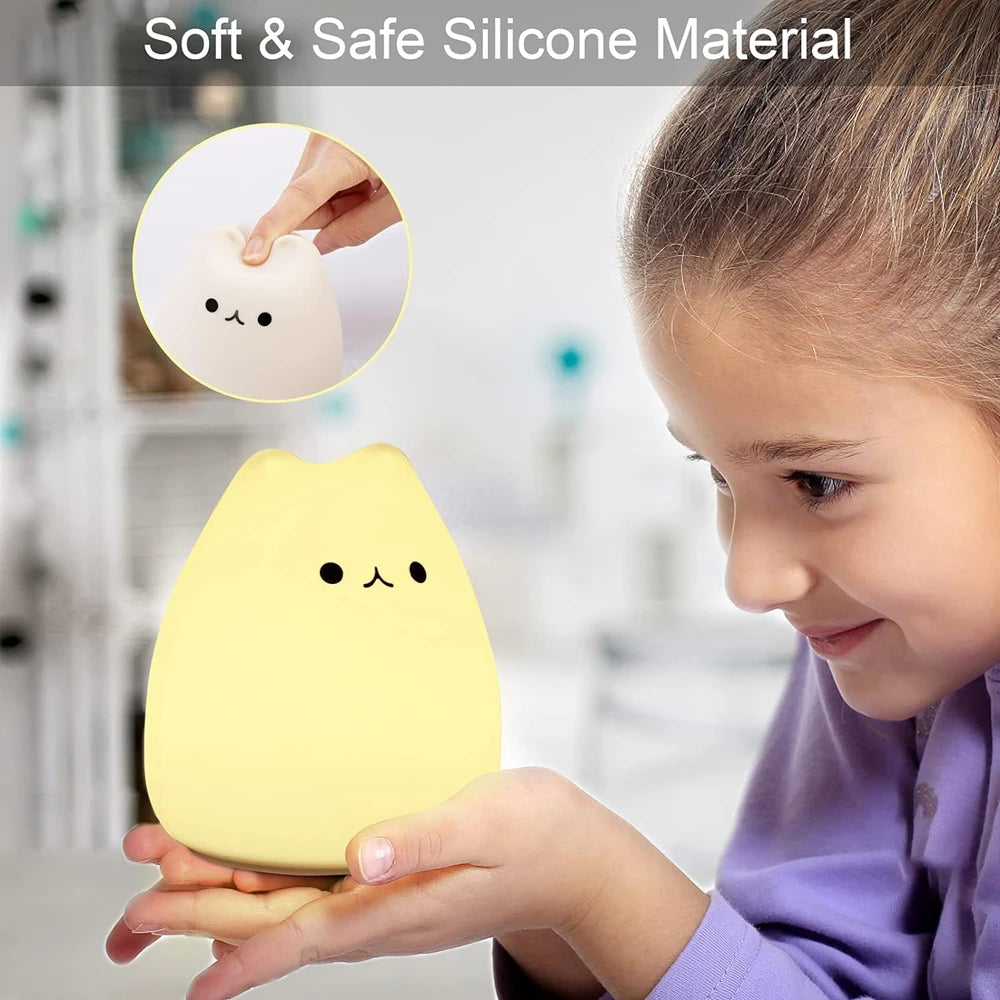 GlowCat Silicone Night Light