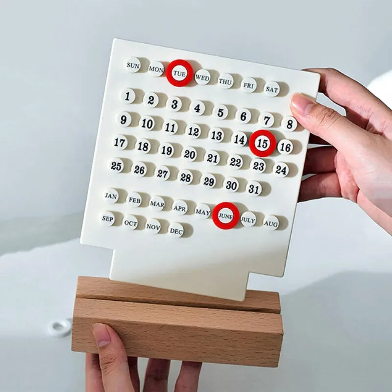 WoodMark Perpetual Desk Calendar