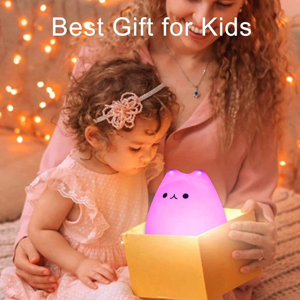 GlowCat Silicone Night Light