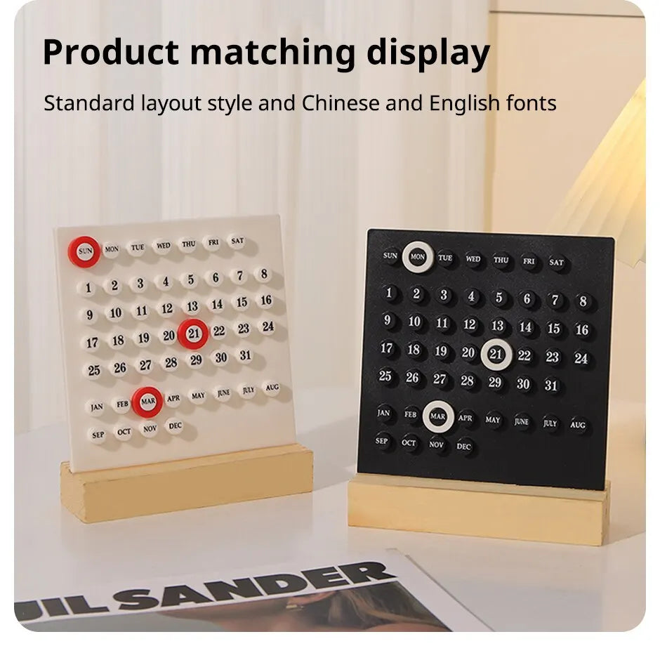 WoodMark Perpetual Desk Calendar