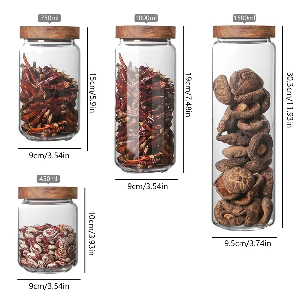 TerraSeal Glass Canister Set