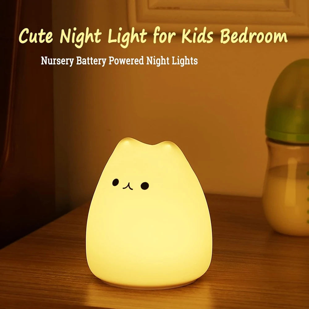 GlowCat Silicone Night Light