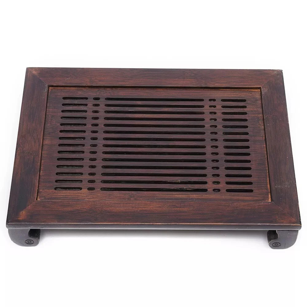 Bamboo Wood Tea Tray with Drainage - Water Storage Tea Board