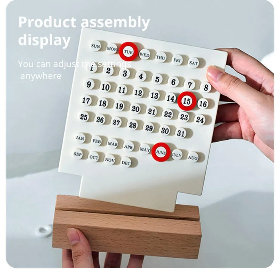 WoodMark Perpetual Desk Calendar
