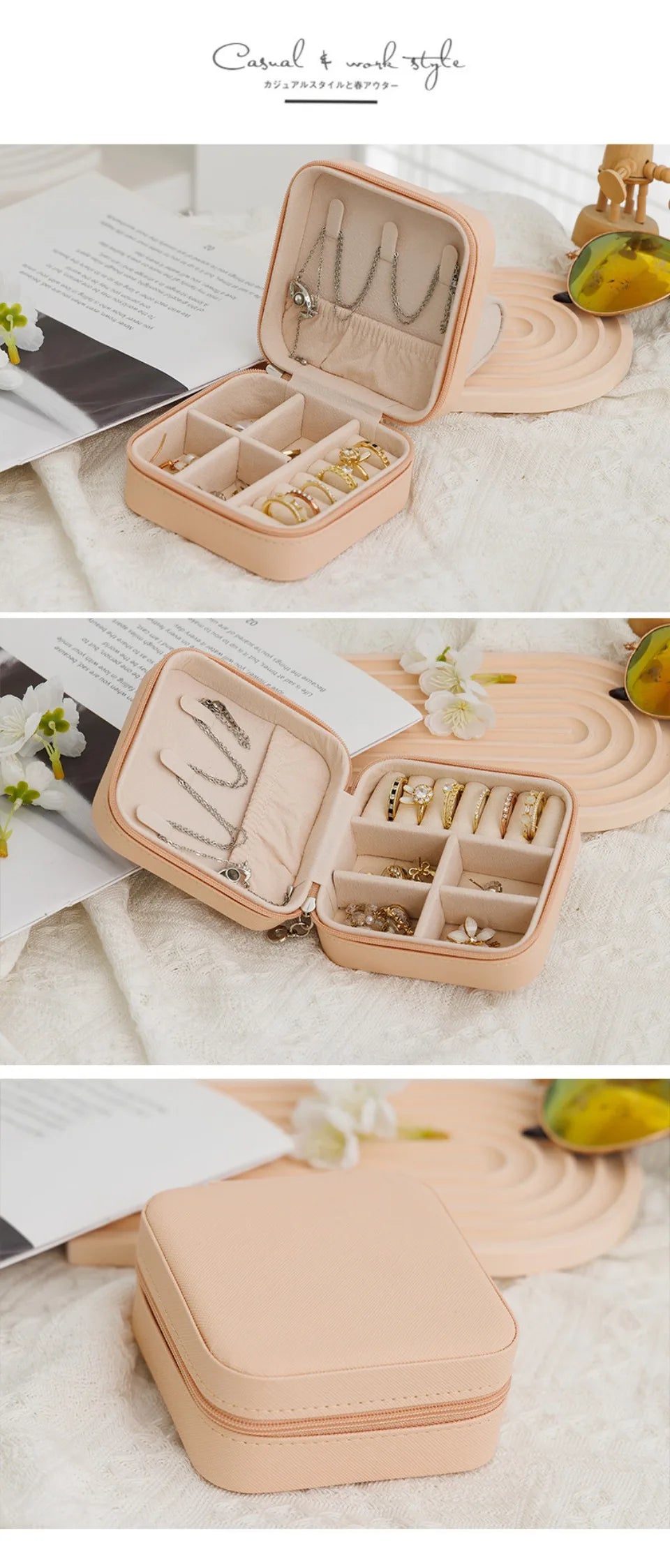 VelvetNest Travel Jewelry Case