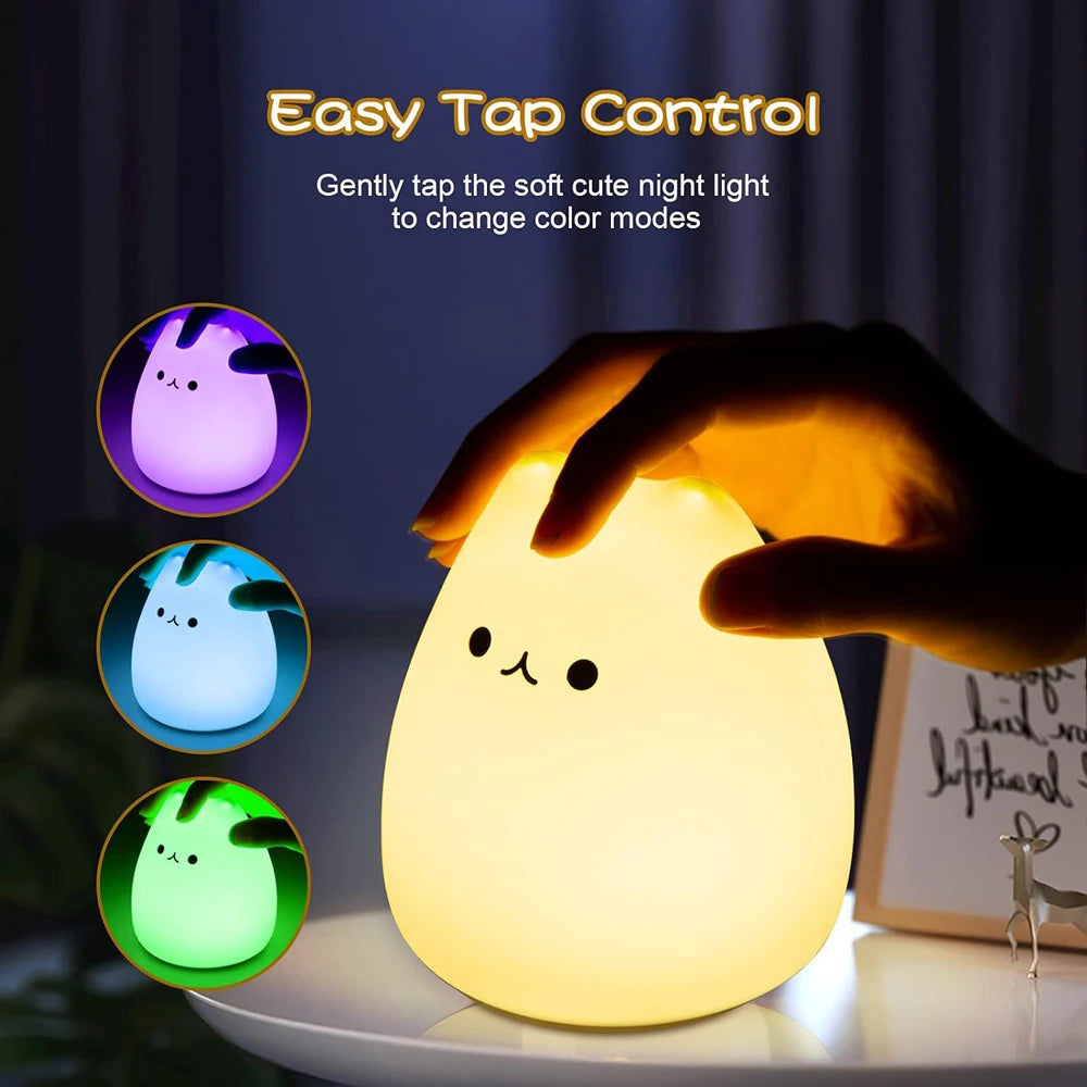 GlowCat Silicone Night Light