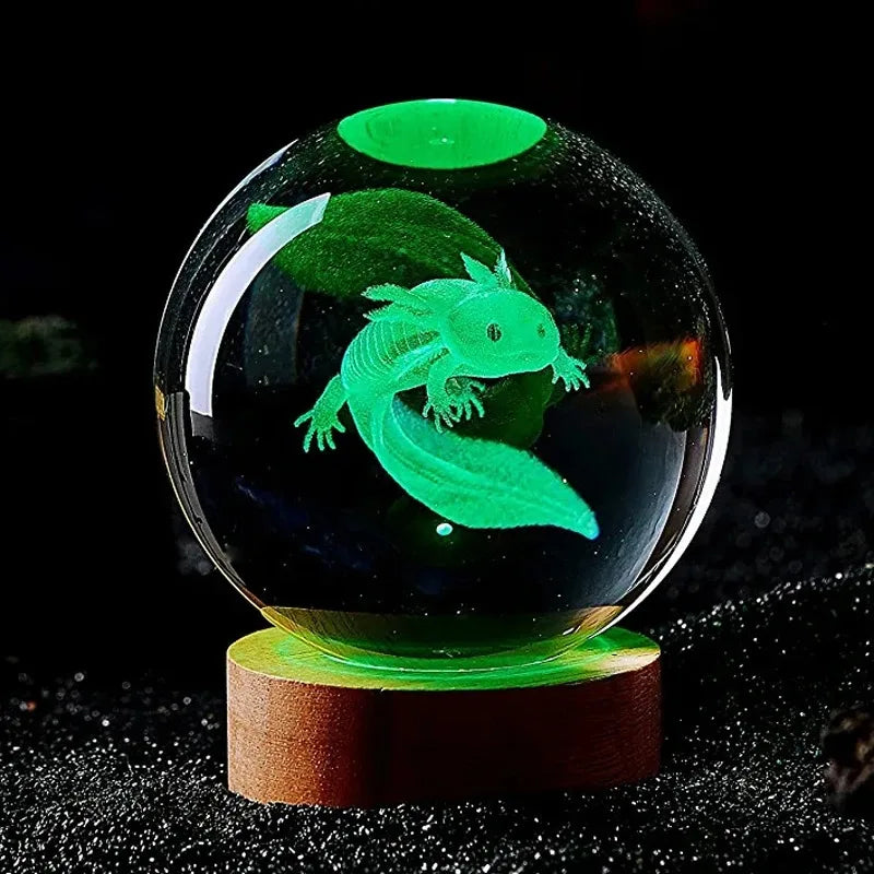 Axolotl Dream Crystal Lamp