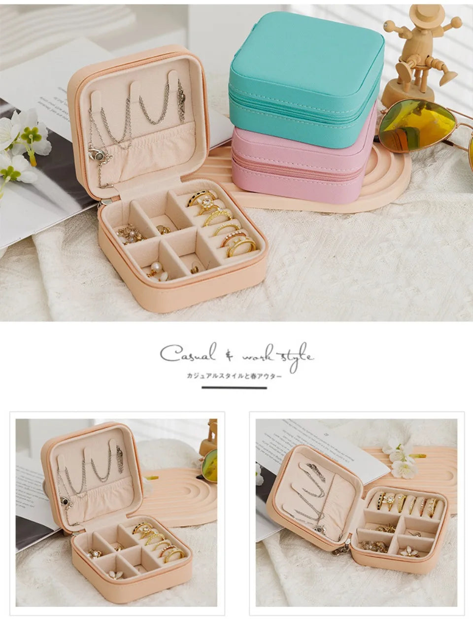 VelvetNest Travel Jewelry Case